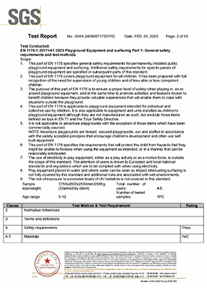 SGS-Certified EN Test Report